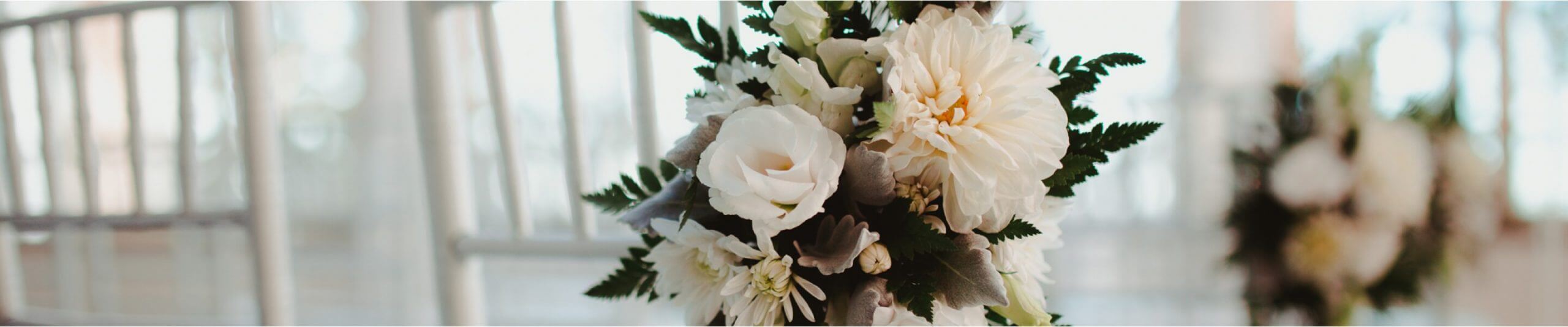 white wedding bouquet