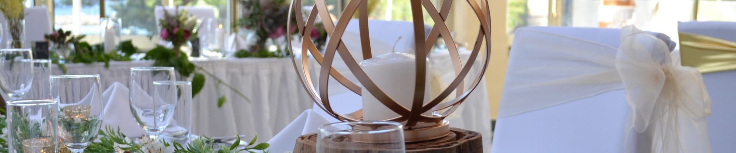 tables with focal point candle