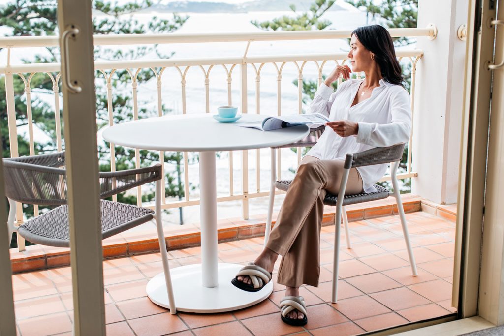 Private balcony at Crowne Plaza Terrigal Pacific