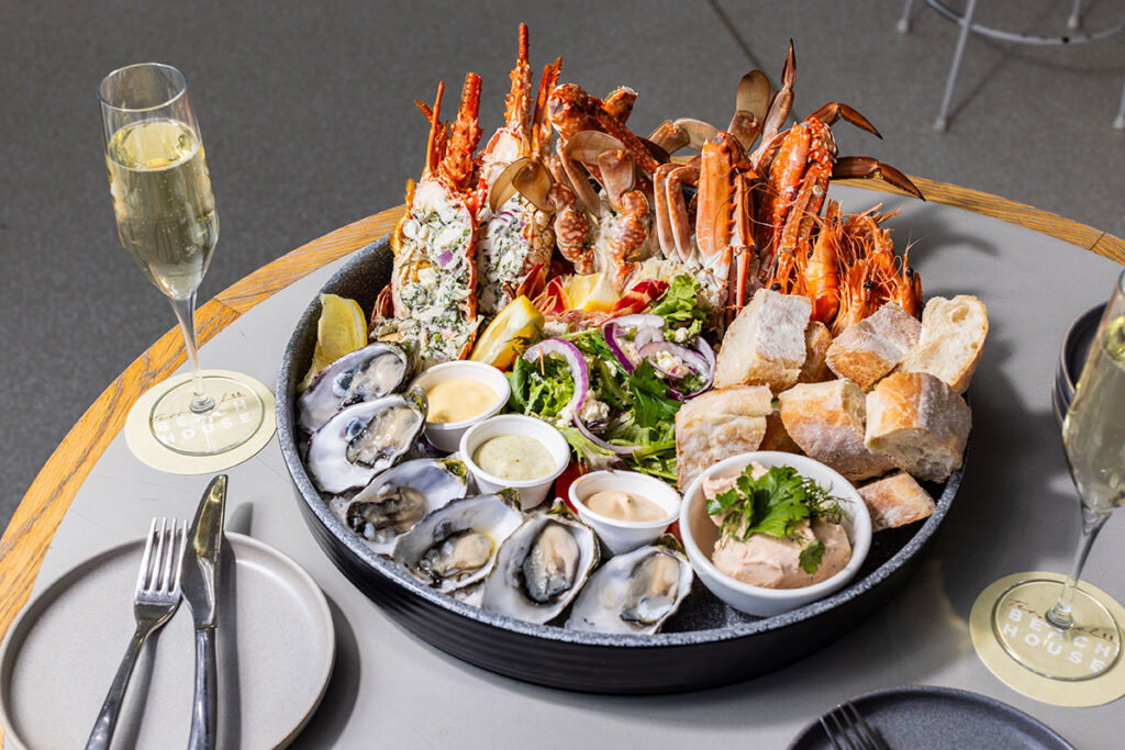 Cold Seafood Platter and a Bottle of Sparkling at Terrigal Beach House